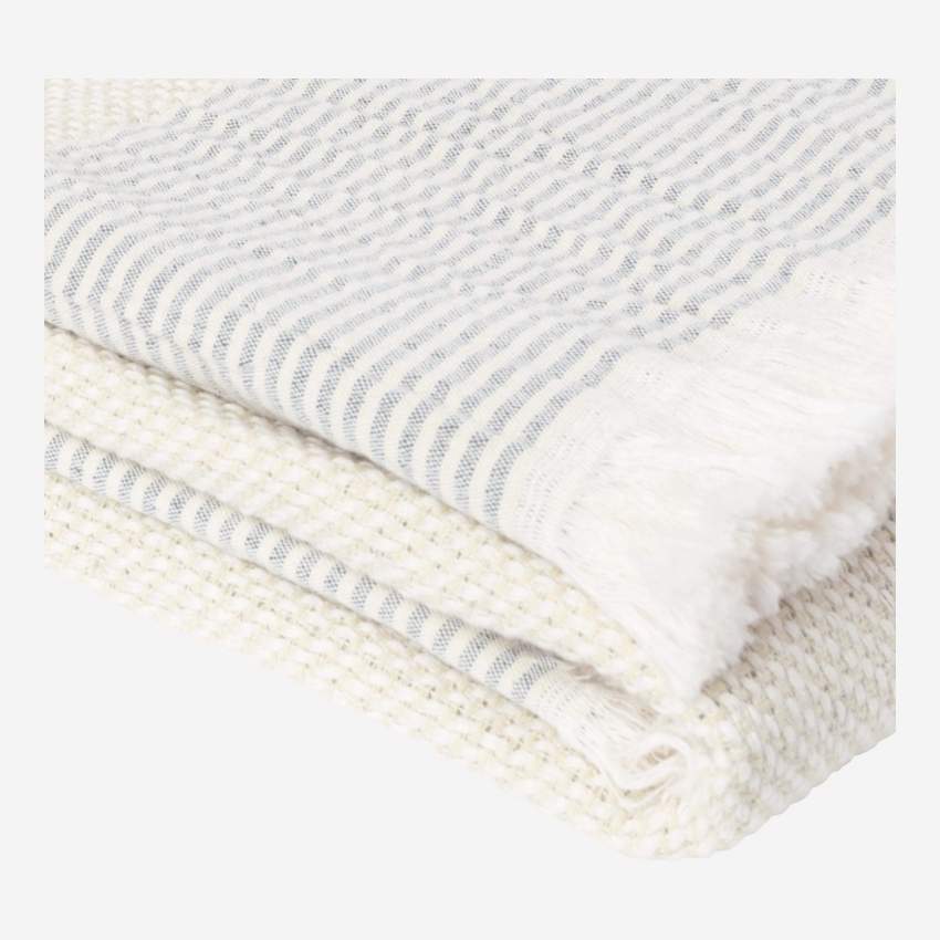 Plaid de algodón – 130 x 170 cm – Azul cielo