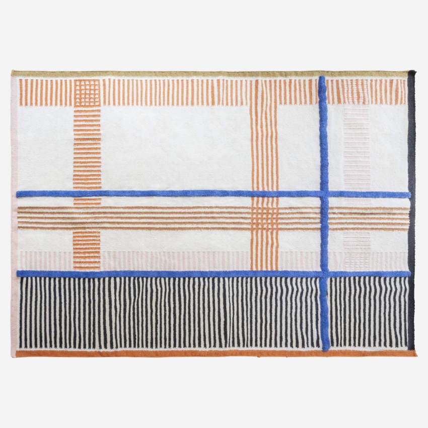 Handgewebter Teppich - 170 x 240 cm - Bunt - Design by Floriane Jacques