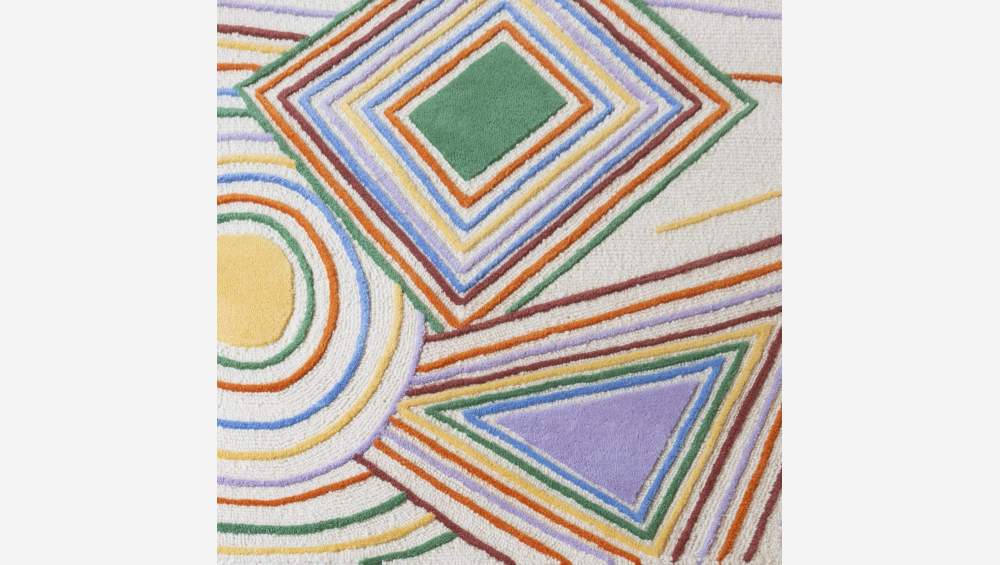 Tapete tufado à mão - 170 x 240 cm - Multicolor - Design by Floriane Jacques