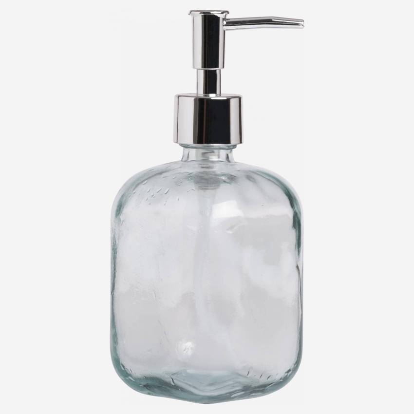 Distributore di sapone in vetro riciclato - Trasparente
