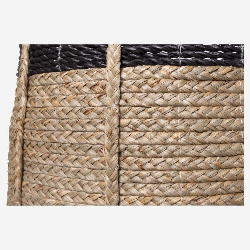 Cesto de fibras de mendong - 44 x 55 cm - Natural