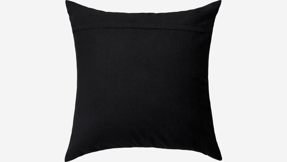 Cuscino in cotone - 45 x 45 cm - Nero