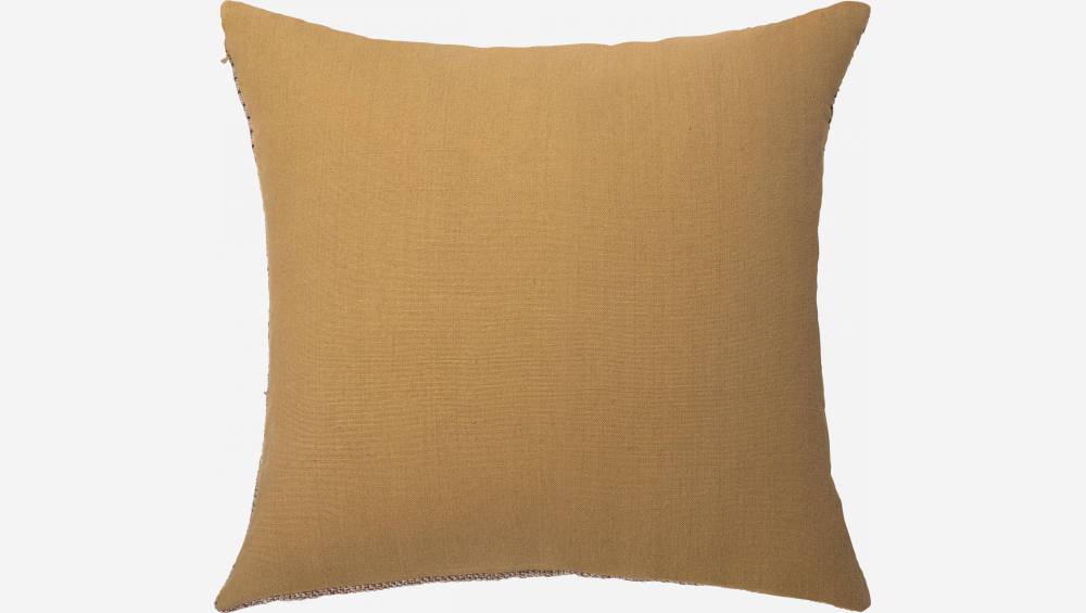 Cuscino in lana e seta - 45 x 45 cm - Multicolore