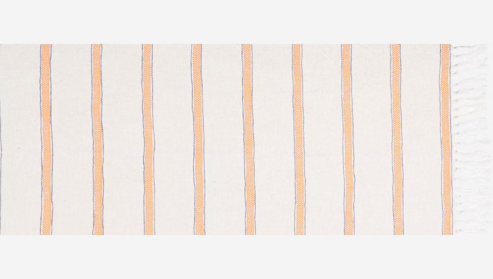 Plaid in cotone e lino - 130 x 170 cm - Beige