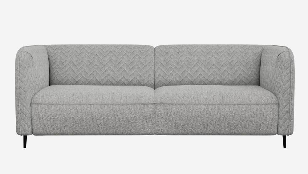 Canapé 3 places en tissu – Gris 