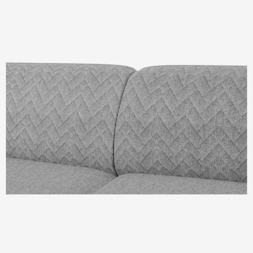 Canapé 3 places en tissu – Gris 
