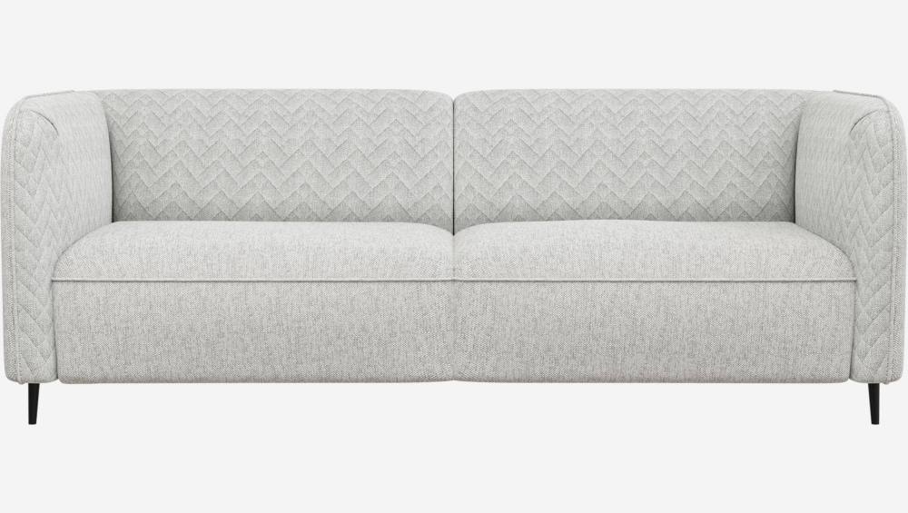 Canapé 3 places en tissu – Gris clair