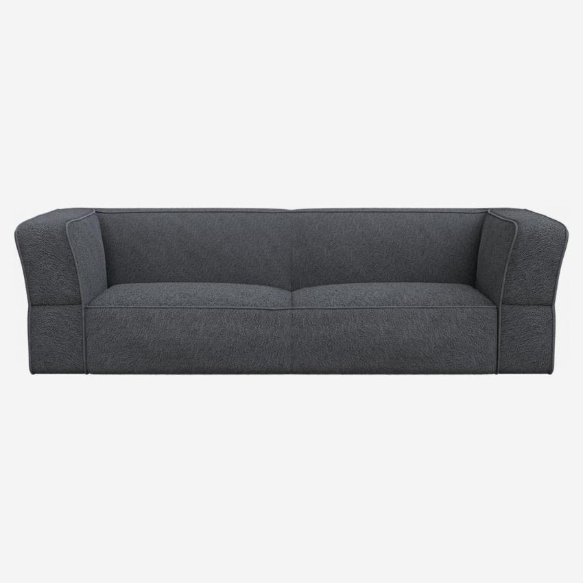 Grande divano 3 posti in tessuto- Grigio antracite