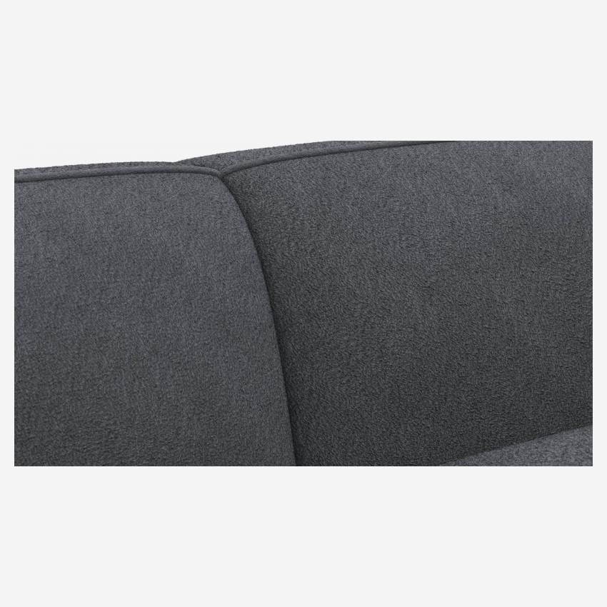 Sofá de tecido de 3 lugares - Cinza antracite
