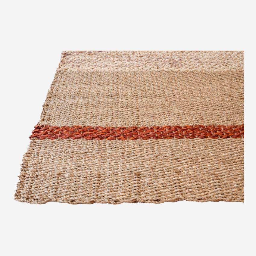 Teppich aus Seegras - 200 x 70 cm - Streifenmuster