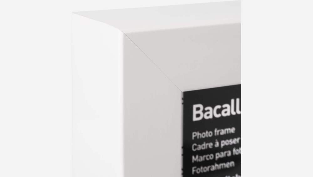 Marco para fotos de madera - 13 x 18 cm - Blanco