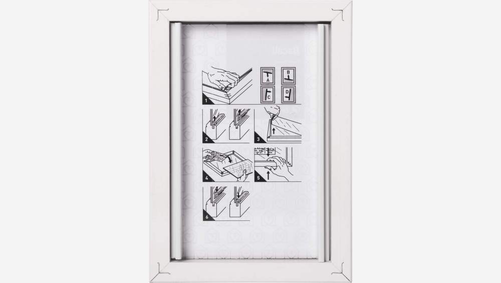 Bilderrahmen zum Hinstellen aus Holz - 10 x 15 cm - Weiß
