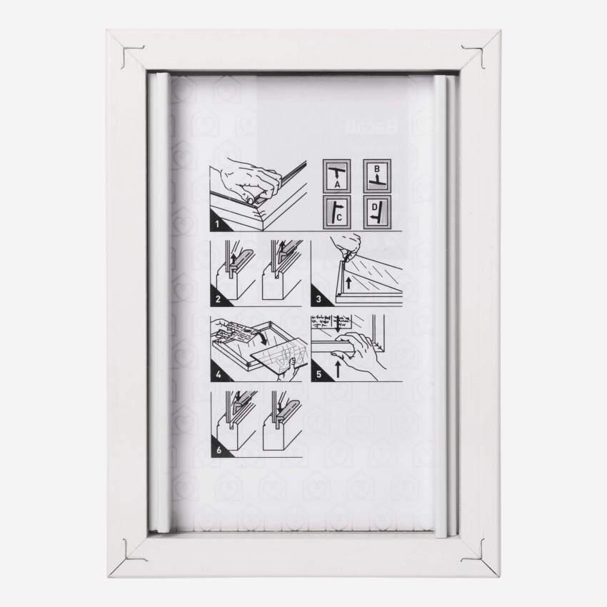 Bilderrahmen zum Hinstellen aus Holz - 10 x 15 cm - Weiß