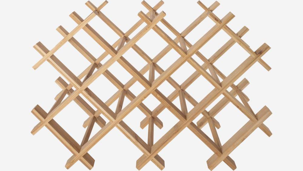 Botellero de bambú