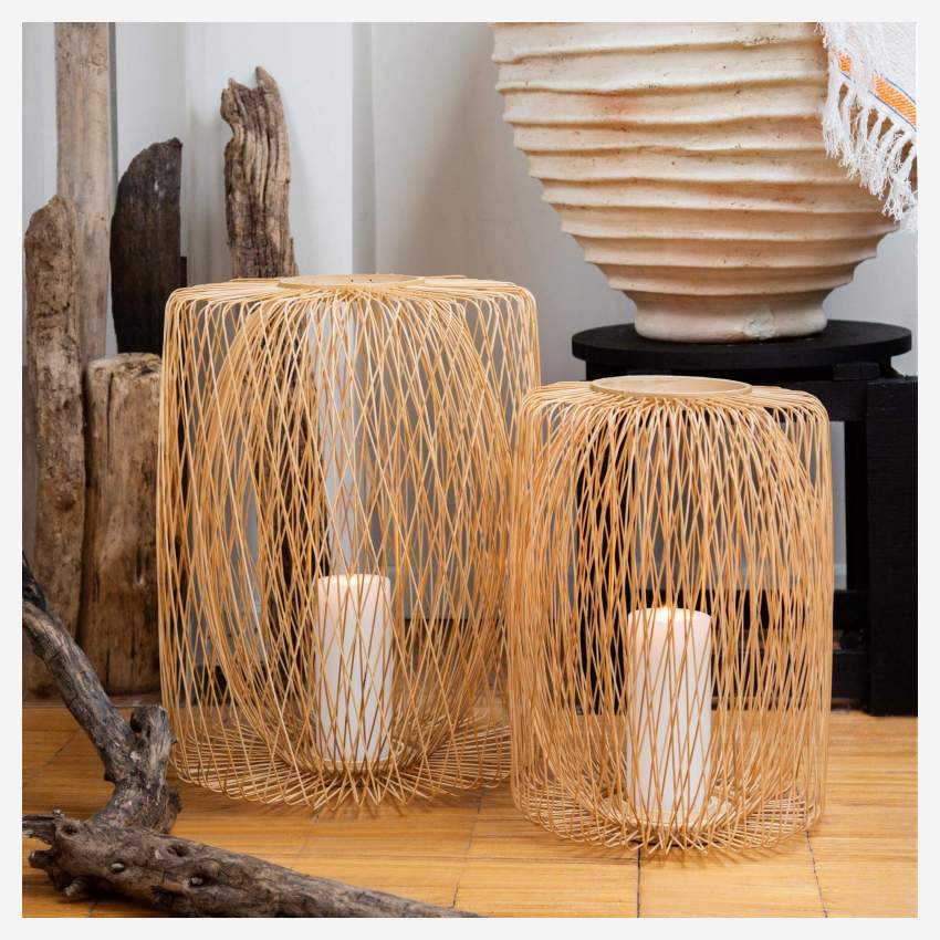 Lanterna em bambu - 50 cm - Natural