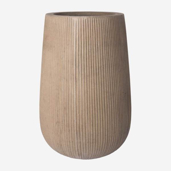 Vaso in ficonstone - 29 x 43 cm - Marrone