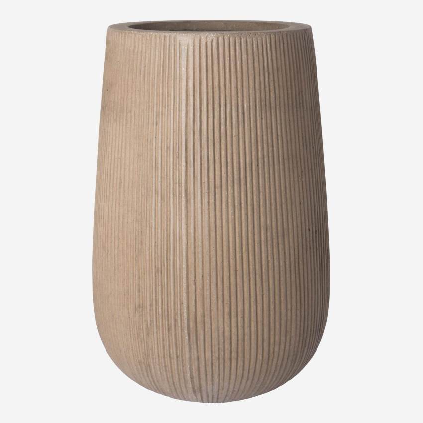 Vaso in ficonstone - 29 x 43 cm - Marrone