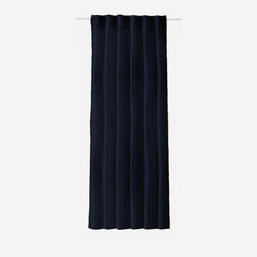 Confezione da 2 tende filtranti in garza di cotone - Blu oltremare