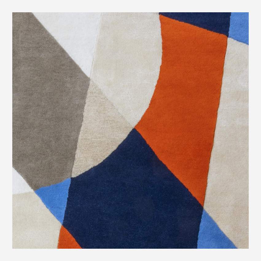 Tapis en laine tufté main - 120 x 180 cm - Multicolore - Design by Christian Ghion