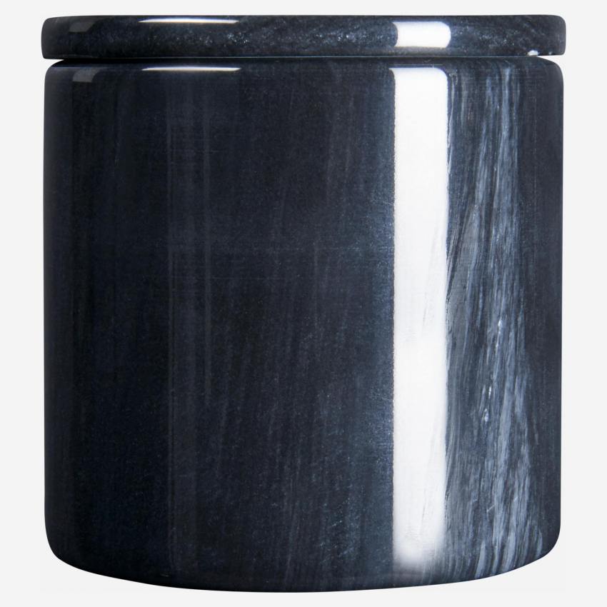 Boîte à cotons en marbre noir