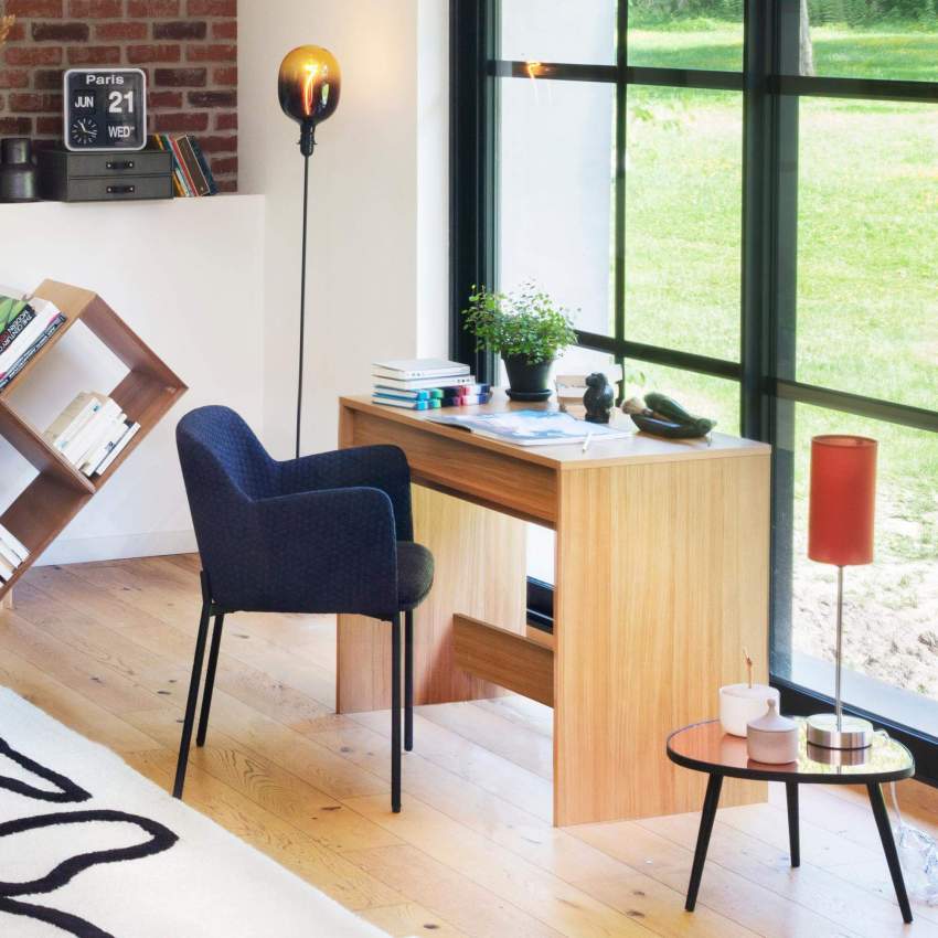 Schreibtisch aus Eiche mit Schublade - Naturfarben - Design by Marie Matsuura