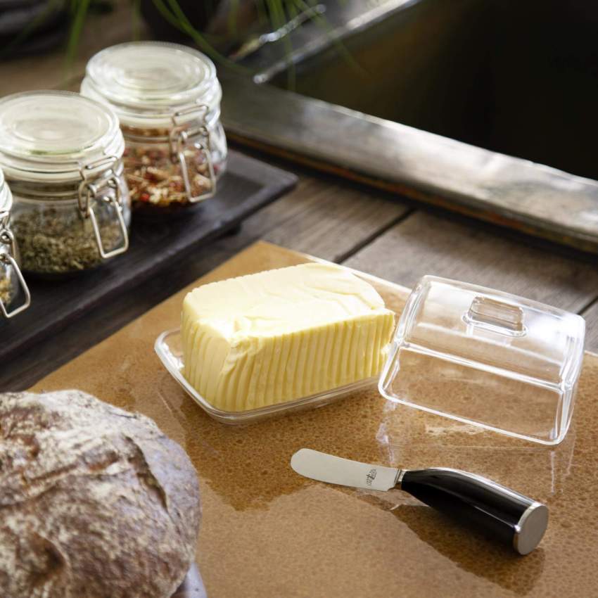 Faca de manteiga "Lou Bure" em chifre e inox - Design by Stéphane Rambaud