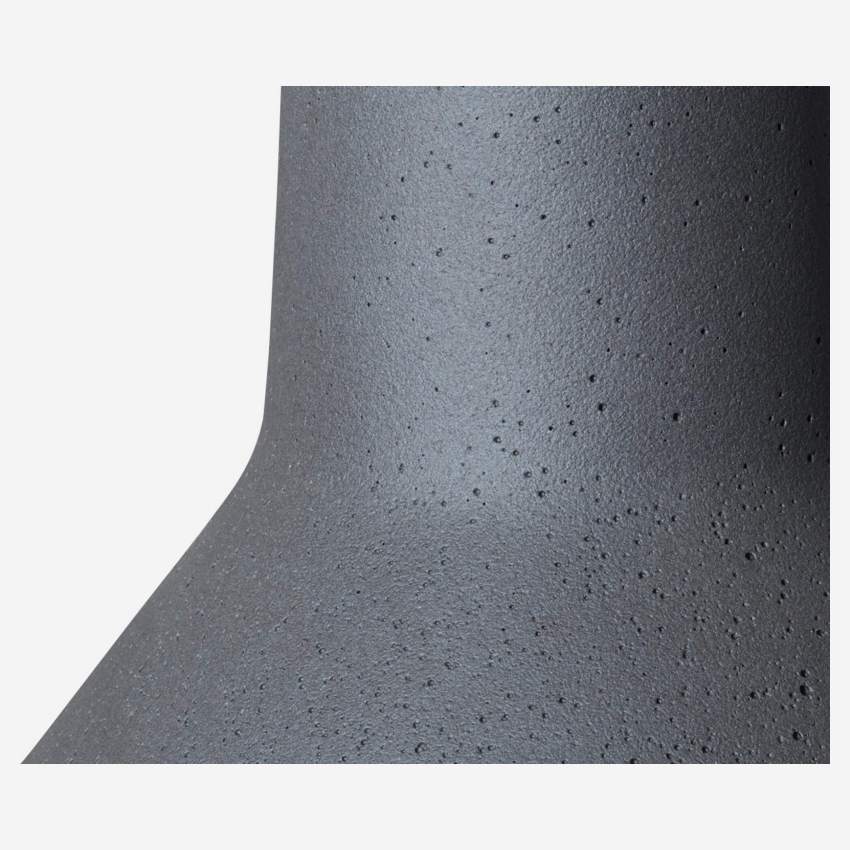 Hängeleuchte aus Sandstein - 30 x 24 cm - Grau 