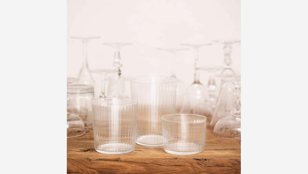 Vaso de vidrio - 350 ml - Transparente