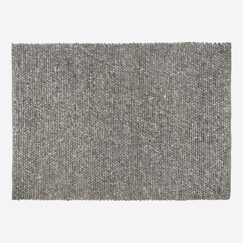 Handgeknüpfter Teppich, 170x240, grau