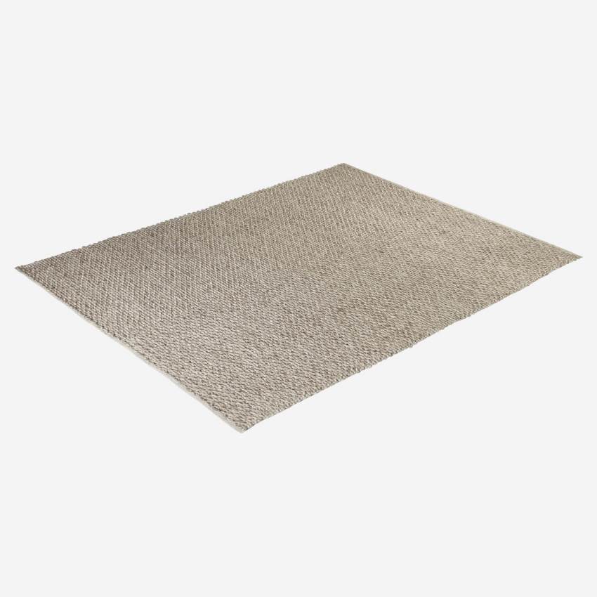 Teppich, 170x240cm, aus Wolle, beige