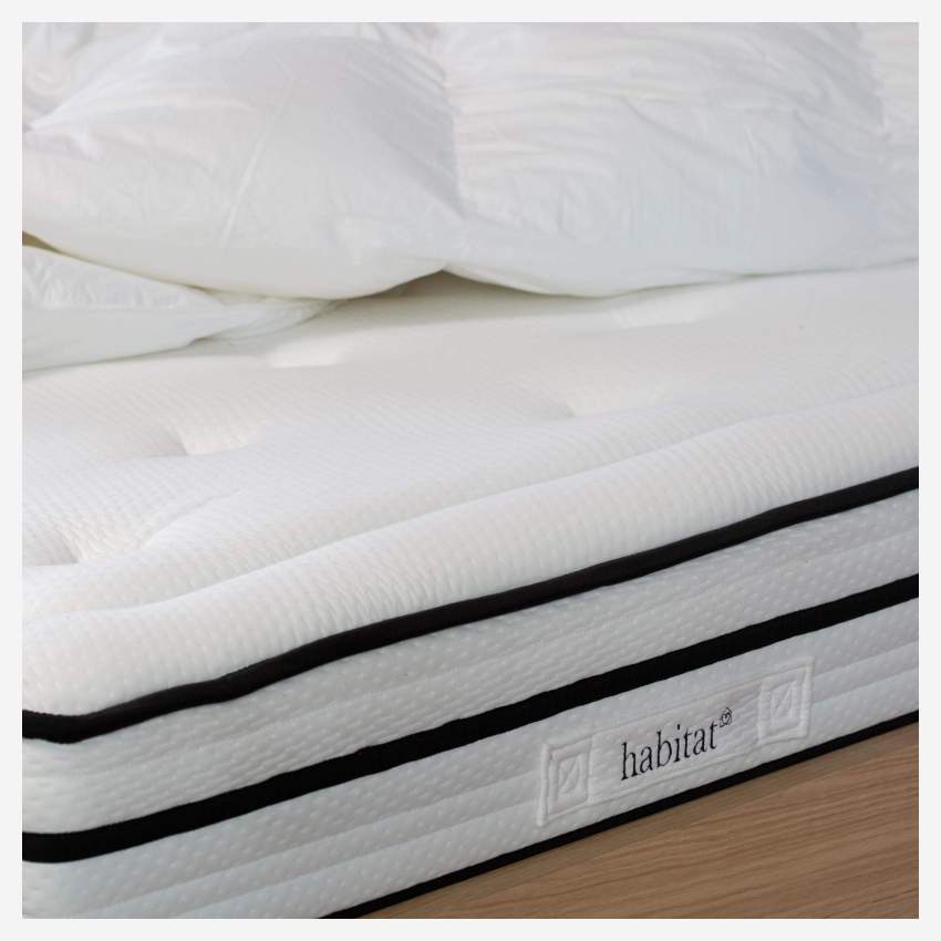 Hybride matras, pocketveringen en memoryfoam - 90 x 190 cm