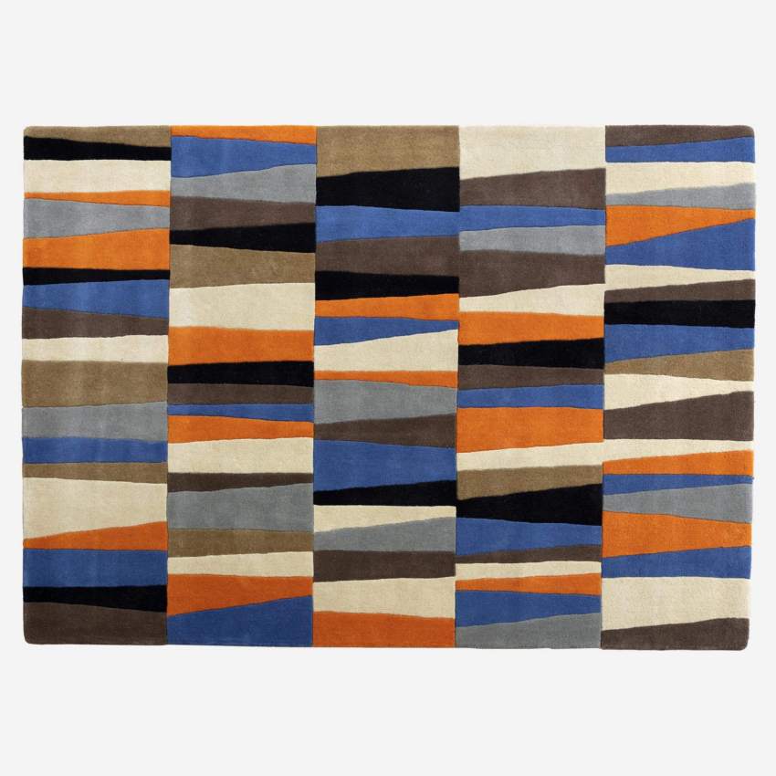 Tappeto in lana trapuntato a mano - 250 x 350 cm - Multicolor - Design by Christian Ghion