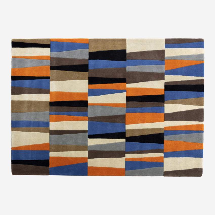 Tappeto in lana trapuntato a mano - 250 x 350 cm - Multicolor - Design by Christian Ghion