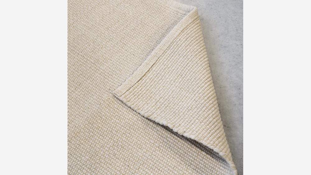 Tapete tecido raso 120X180cm em algodão bege