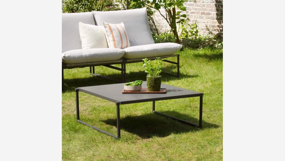 Tavolo basso da giardino in alluminio - Antracite