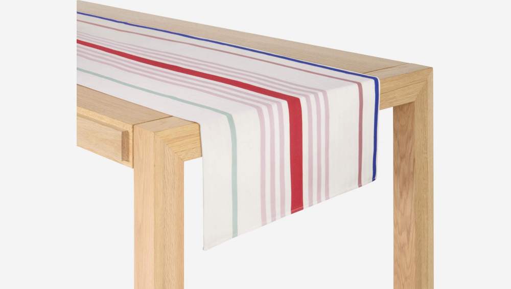 Caminho de mesa em algodão - 50 x 155 cm - Multicolor