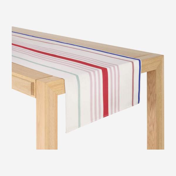 Camino de mesa de algodón - 50 x 155 cm - Multicolor