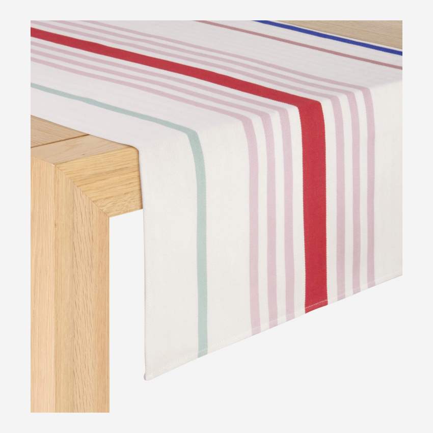 Camino de mesa de algodón - 50 x 155 cm - Multicolor