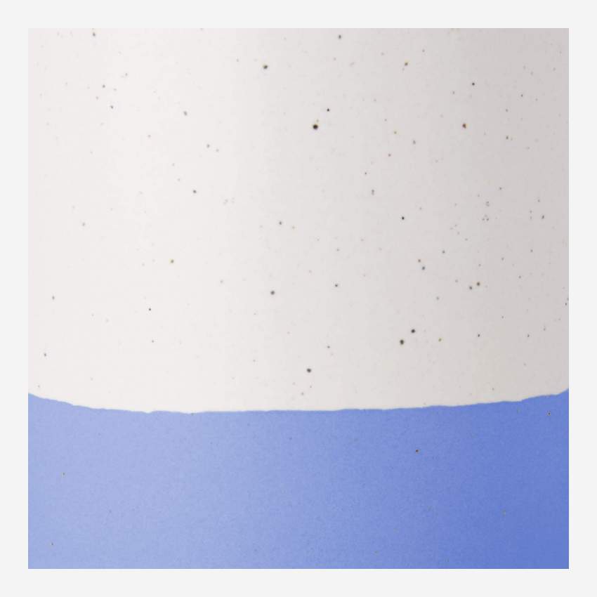 Taza alta de loza - 330 ml - Azul