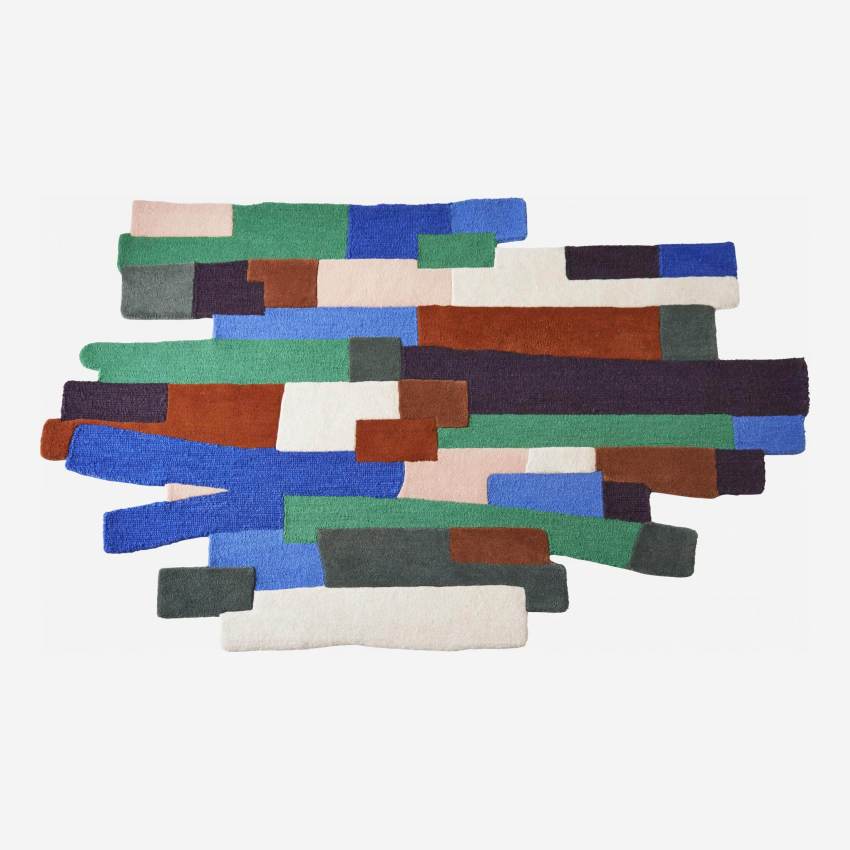 Tapis en laine tufté à la main - 150 x 240 cm - Multicolore - Design by Floriane Jacques