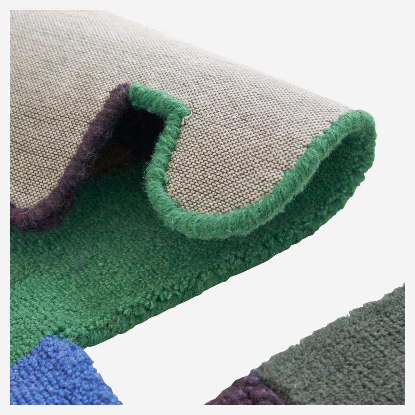Tapis en laine tufté à la main - 150 x 240 cm - Multicolore - Design by Floriane Jacques