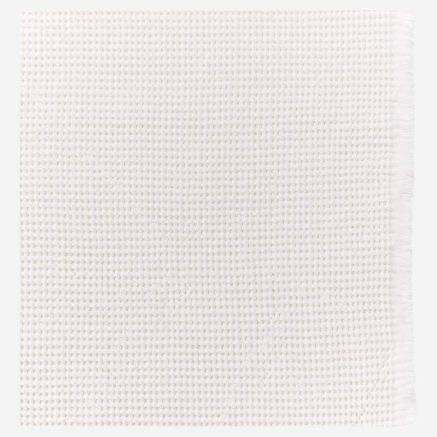 Plaid aus Baumwolle - 130 x 170 cm - Beige