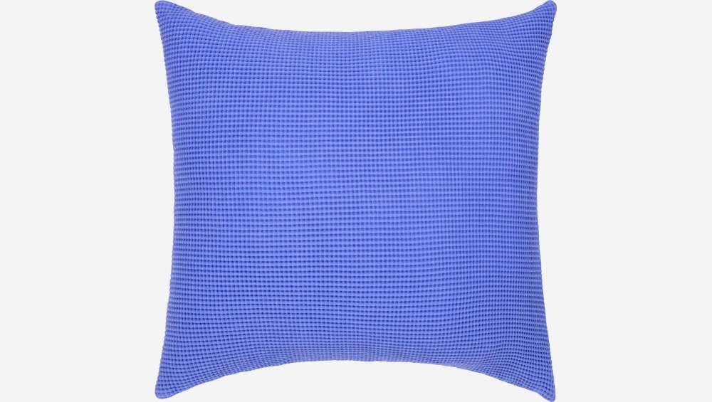 Almofada em algodão - 50 x 50 cm - Azul