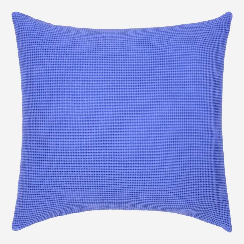 Cuscino in cotone - 50 x 50 cm - Blu