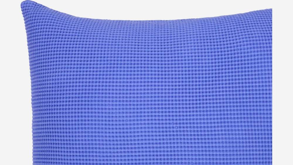 Almofada em algodão - 50 x 50 cm - Azul
