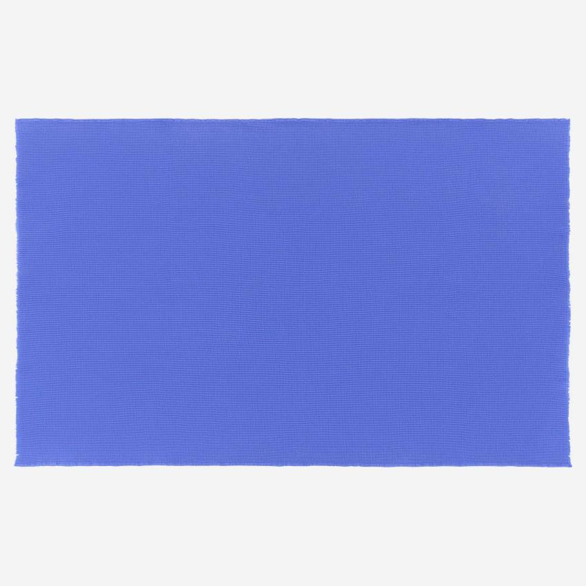 Plaid in cotone - 130 x 170 cm - Blu