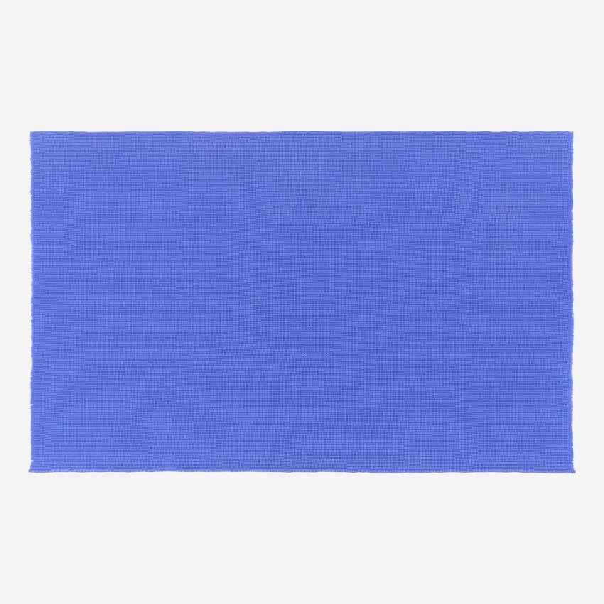 Manta em algodão - 130 x 170 cm - Azul