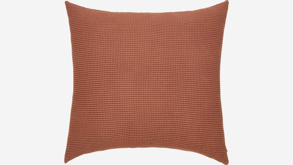 Cuscino in cotone - 50 x 50 cm - Marrone