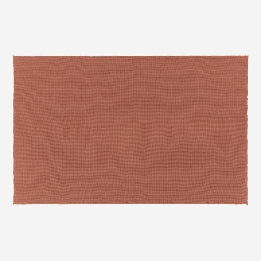 Plaid in cotone - 130 x 170 cm - Marrone