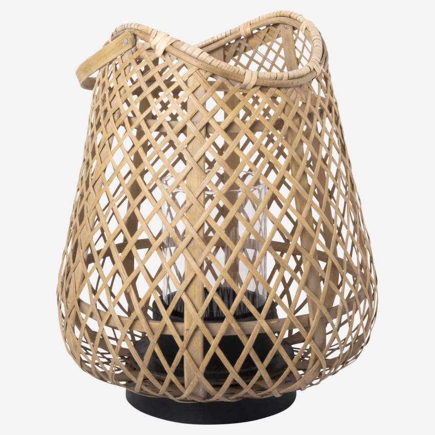 Lanterna in bambù - 27 x 34 cm - Naturale